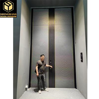 China ODM Swing Aluminium Pedestrian Garden Gates Copper Imitation Surface Finishing Metal Gate Outdoor for sale