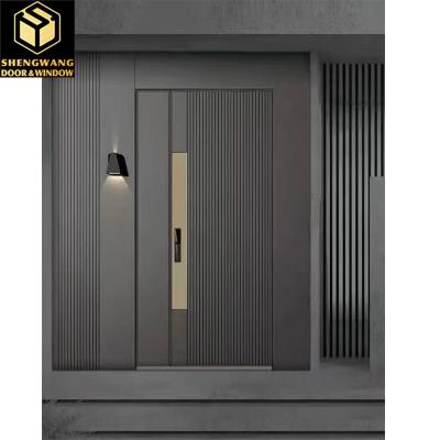 China Living Hall Bedroom Stainless Steel Swing Door Bathroom Fashion Metal Swinging Doors for sale