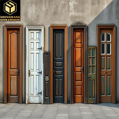 China High Durability Aluminum Room Door Fire Rated Steel Door Moisture Protection for sale