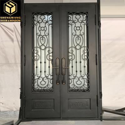 China Soundproof Swing Left Aluminum Room Door Aluminium Interior Doors For Public Places for sale