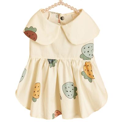 China Stocked One-Piece Dropshipping Dog Clothes Spring Pet Clothes Summer Pet Clothes Dog Dress for sale