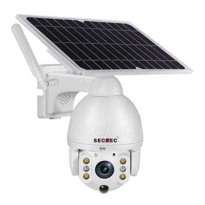 China 2022 New Arrival Solar CCTV Camera Speed Dome 4G Ptz Camera HD 1080P PIR Waterproof Security Wireless Wifi from Sectec NIGHT VISION for sale