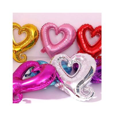 China Party Factory Wholesale Price Party Decoration 18Inch Heart Shape Balloonshook Foil Balloon for sale