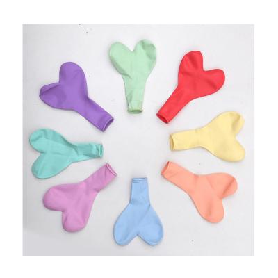 China Professional Party Supply Latex Macaron Birthday Heart Shape Balloons for sale