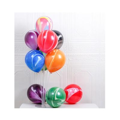 China Party Maker Supply Finely Processed Latex 10Inch Set Rainbow Foil Balloon for sale