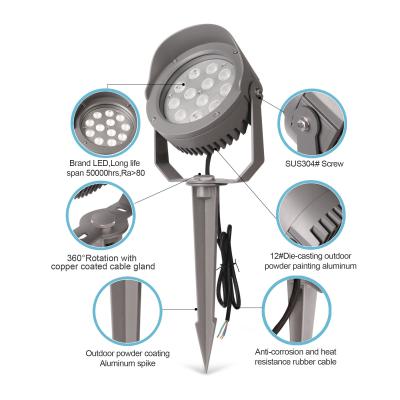 Chine DMX512 Lumière d'arbre LED extérieure colorée 12W 24W 36W IP65 Rgb à vendre