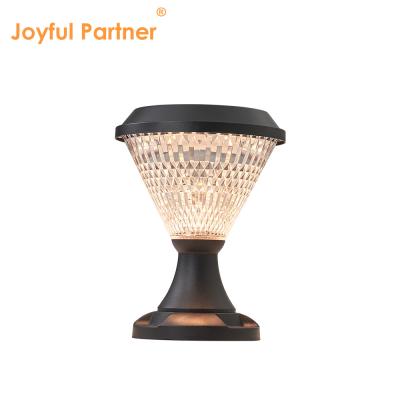 China Energy Powered Pillar Light 5W/3.7V Polycrystalline Sloar Panels Epistar DIA 200mm RGB Remote Control for sale