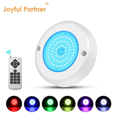 China AC 12V Submersible Underwater IP68 RGB Switch Control PC 15W Resin Filled Surface Mounted LED Swimming Pool Light for sale