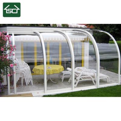China Hotel luxury morden uv protection sliding patio fence for sale