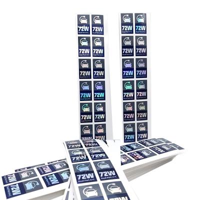 China Heat Sensitive Label Tag Custom Form And Design Custom Die Cut Vinyl Labels Private Label Sticker Removable Electronic Label for sale
