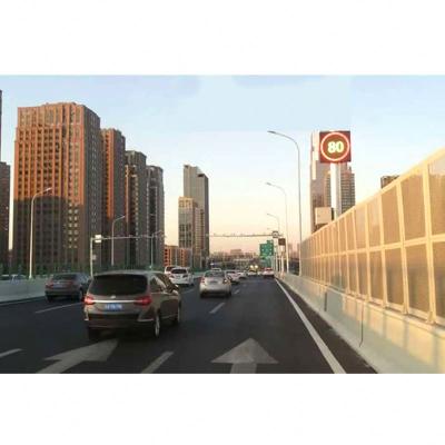 China Road Traffic P16 P25 Dual Color LED Display Screen Radar Speed Limit Primary Flashing Sign for sale