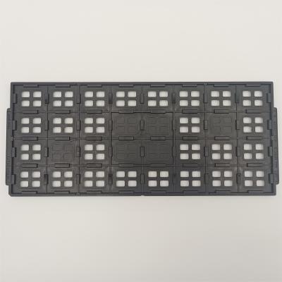 China Black Esd Jedec Matrix Trays For Integrated Circuit for sale