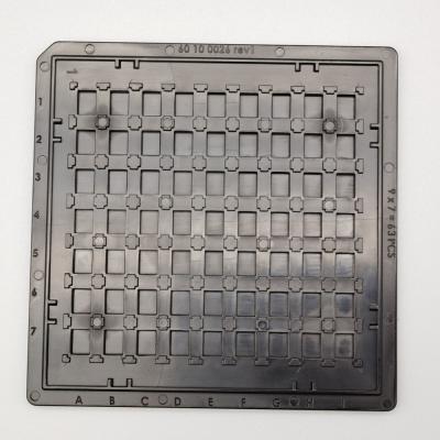 China Módulos minúsculos parásitos atmosféricos antis estables de Chip Trays ESD del paquete de la galleta de 4 pulgadas en venta