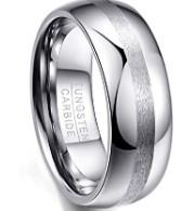 China Satin Tungsten Steel Carbide Wedding Engagement Rings for Men Fashion Jewelry zu verkaufen