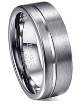 China Simple and Matt Finish Band Ring Jewelry Tungsten Carbide Ring for Men for sale