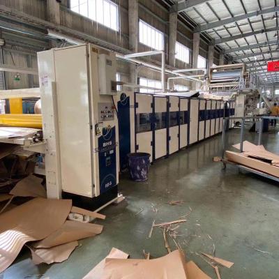 China Factory Refurbished Used 3/5/7 Layer Good PerformanceHigh Speed Automatic Corrugated Cardboard Production Line Corrugated Box Making Machine for sale