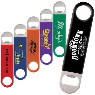 China Viable Factory Custom Cheap Steel Opener Flat Beer Bottle Opener for sale