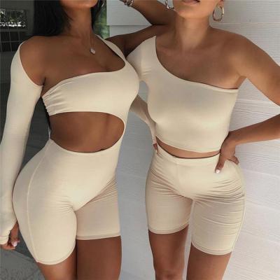 China QUICK DRY Customize LOGO Summer Dress Casual Overalls Trendy Casual Jumpsuits For Women Color Casual Sexy Wholesalers sxrK20Q0001 for sale