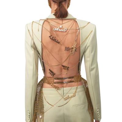 China Anti-wrinkle wholesale new hot sale autumn sexy suit women's backless jacket TJA26188 for sale