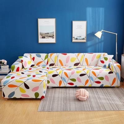 China High elasticity modern printed waterproof sofa cover, the whole company included general four seasons sofa elastic sofa cover for sale