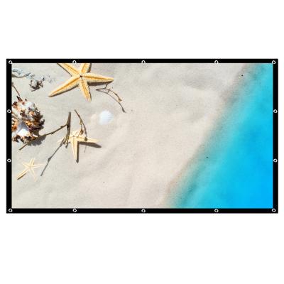 China Huge Size 300inch Simple 16:9 Projection Projector Foldable Portable Outdoor Screen for sale