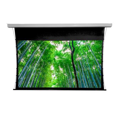 China Electric 4k Motorized Screen Gray Electric Cinema Movie Projection ALR Tab Tension Long Throw Projector for sale