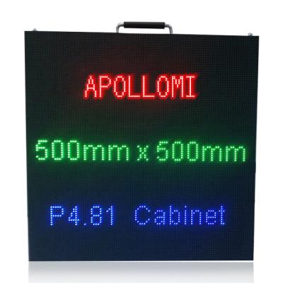 China Video Game Photo Ads 500X500mm Rental 500X1000MM Led Screen Billboard P4.81 for sale