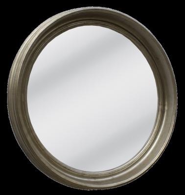 China Contemporary Mirrors decor wall round shape wood frame country silver Luxury contemporary Customization for home daily life decoration for sale