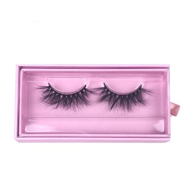 China Natural Soft Fluffy 5d Strip Mink Eyelash False Lashes Case 12-25 mm Full Lashes Boxes Packaging Custom Logo Eyelashes 2023 for sale