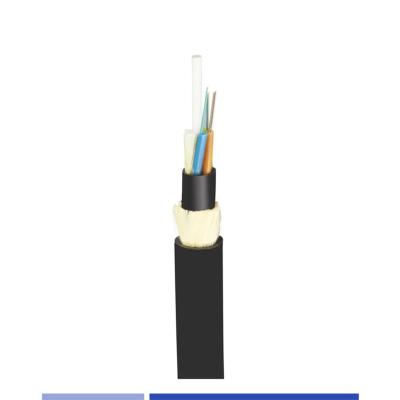 China 12 core ADSS Fiber Optic Cable Singlemode OS2 Double Jacket Span 100m PE for sale