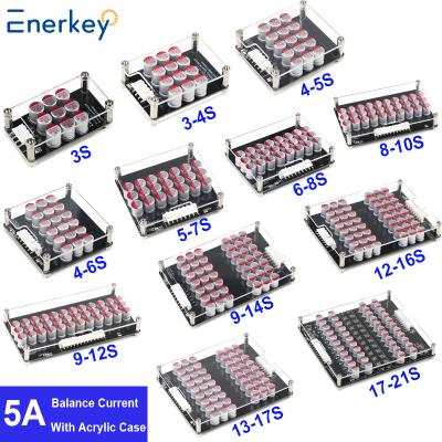 China Enerkey 5A 3S 4S 5S 6S 7S 8S 9S 10S 12S 14S 16S 17S 21S Lithium Active Equalizer met acrylplaat Li-ion/Lto/Lifepo4 Battery Balancer voor scooter Te koop