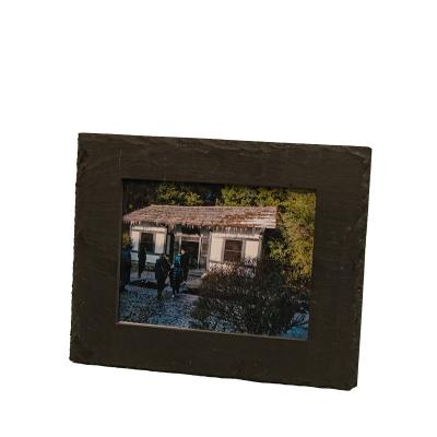 China high quality black slate plate photo frame with competitive price for sale