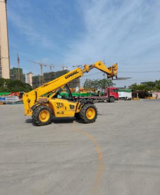 China Construction works 4x4 terrain driving and steering telescopic handler JCB 3.5 tons used telehandler forklift JCB535 9m for sale