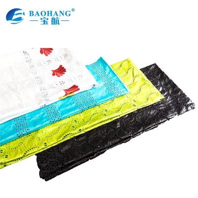 China Best Fashion embroidery african bazin lace with bead 5yards net lace fabric for sale