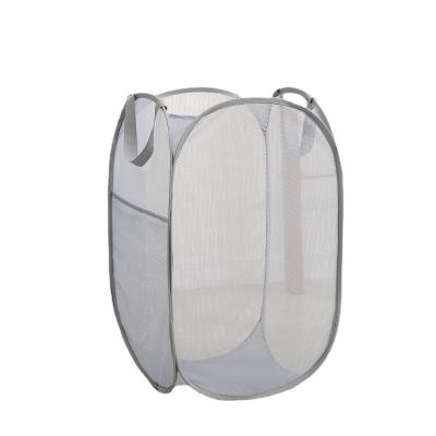 China Camp Laundry Mesh Folding Automatic Laundry Basket for sale