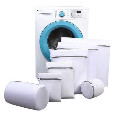 China Polyester Clothes Pad Washing Guard Bag Laundry Bag Cleaning Laundry Basket for sale