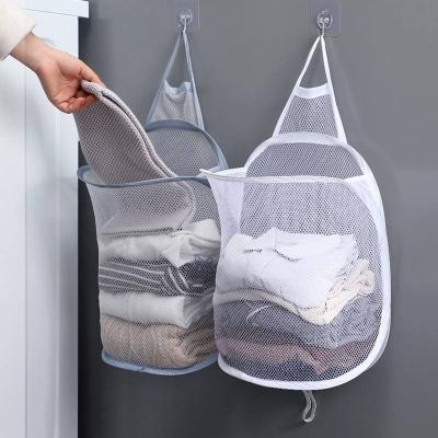 China Cute Folding Simple Storage Household Style Wall Hanging Basket Automatic Storage Basket for sale