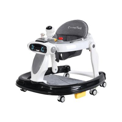 China Eco-friendly Material Waystarbaby The new listing 4 in 1 baby walker plastic mold strollers walkers swivel wheels adjustable speed baby walker for sale