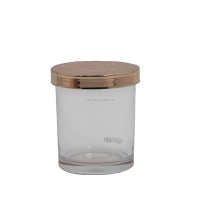 China Gift & YZ-6274# 5oz craft candle glass jar for candle making candle container with lids for sale