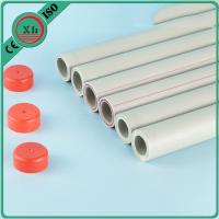 China Residential System Plastic PPR Pipe , PPR Plumbing Pipes White / Green / Grey Color for sale
