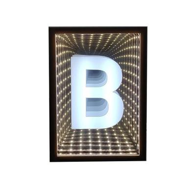 China Contemporary Tulip Cloud flower sea abyss mirror night light infinity mirror Melaleuca LED gift mirror DIY handmade products for sale