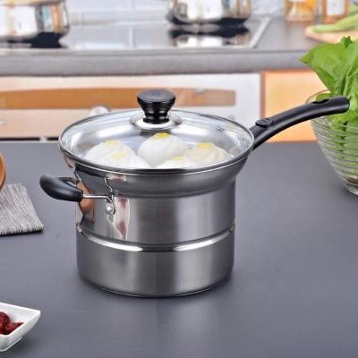 China Stainless Steel Kitchen Sauce Pans Sustainable Eco Friendly Milk Pot for sale