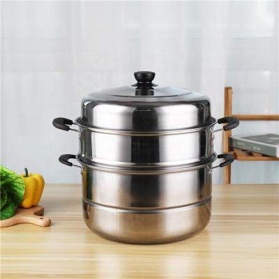 China All - Season Household Stackable Steamer Pot Two Layers With Handle for sale