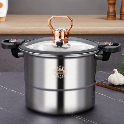 China Custom Logo 5L Double Layer Pressure Cooker Stainless Steel With Handle for sale