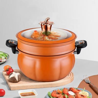 China 8L Kitchen Pressure Cooker Cast Iron Non Stick With Handle Latch for sale