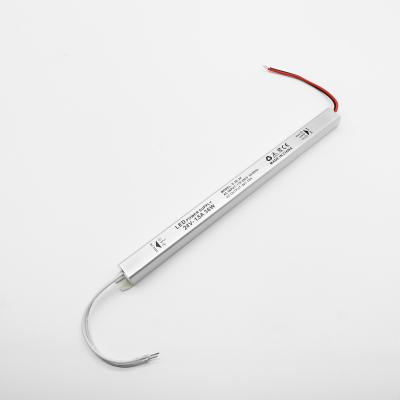 China High Efficiency 24V 1.5A Small Size Cabinet Back Lights Ultra Thin Slim LED Strip Light Power Supply For Light Boxes Display 36W for sale