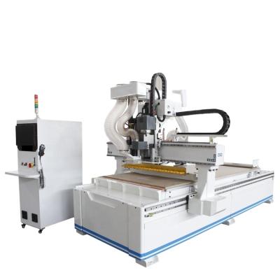 China Building Material Shops Single Head 3 Axis 1325 Cnc Woodworking Relief Carving Router Machine For Furniture Cabinet for sale