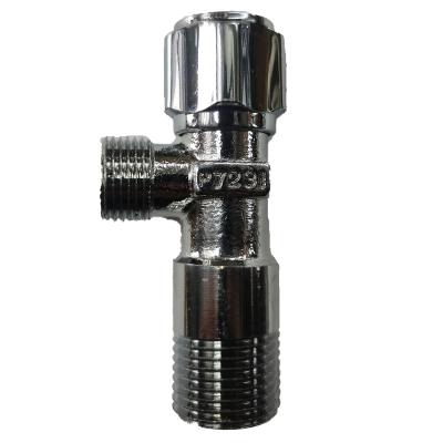 China Hot Selling New Design Wholesale Kitchen Bathroom Zero 1/2 Inch High Quality Chrome Plated Brass Angle Valve for sale