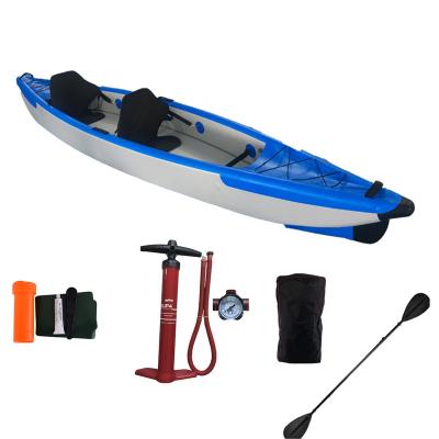 China PVC Best Selling New Design Portable Drop Stitch Kayak 2 Person Fishing Canoe Kayak Fishing for sale