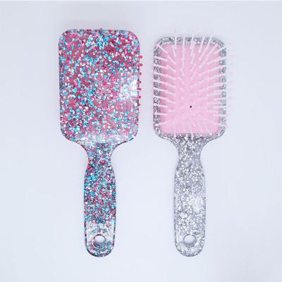 China Cushion Amazon Hot Sales New Arrival Bling Bling Hair Straightener Sweep Massage Air Cushion Personalized Brush for sale
